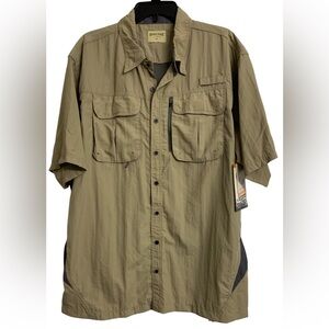 NWT Rustic Ridge XL Hiking Outdoor Minimalist Shirt Tan